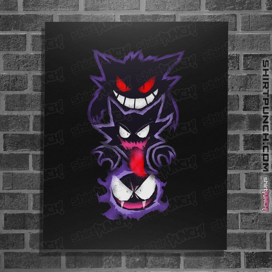 Shirts Posters / 4"x6" / Black Ghostly Terror
