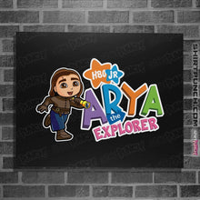 Load image into Gallery viewer, Shirts Posters / 4&quot;x6&quot; / Black Arya The Explorer
