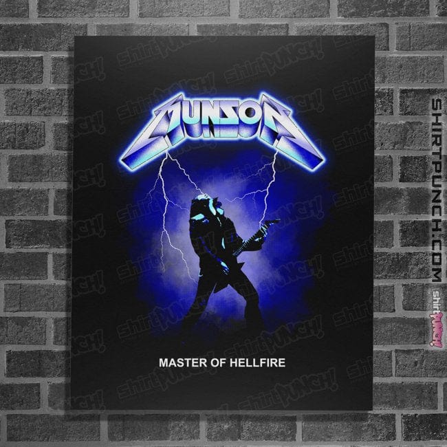 Shirts Posters / 4"x6" / Black Eddie Master Of Hellfire