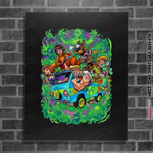 Daily_Deal_Shirts Posters / 4"x6" / Black The Mystery Machine