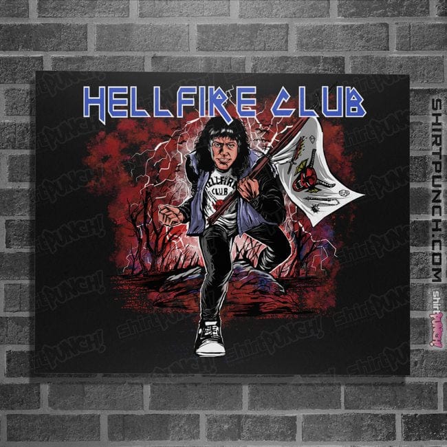 Secret_Shirts Posters / 4"x6" / Black Hellfire Metal