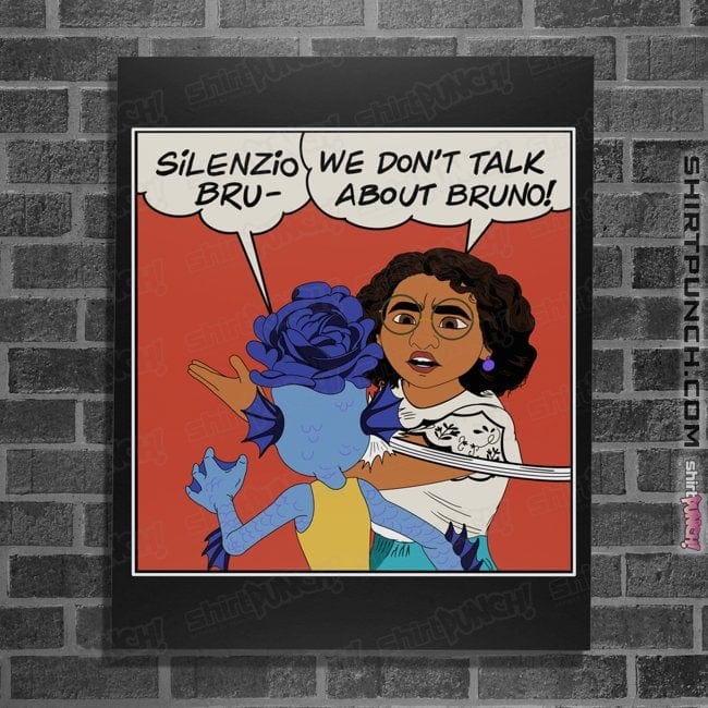 Daily_Deal_Shirts Posters / 4"x6" / Black Silenzio Slap