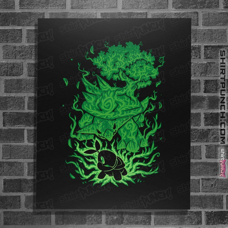 Shirts Posters / 4"x6" / Black The Grass Turtle Within