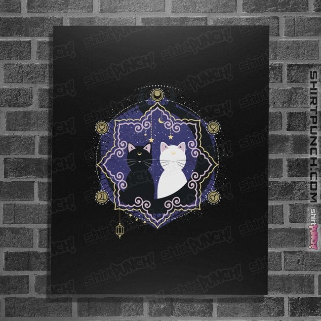 Shirts Posters / 4"x6" / Black Crescent Moon