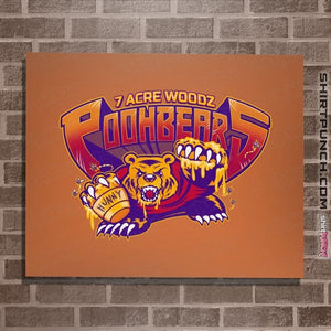 Daily_Deal_Shirts Posters / 4"x6" / Orange Poohbearz!