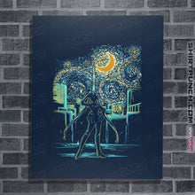 Load image into Gallery viewer, Secret_Shirts Posters / 4&quot;x6&quot; / Navy The Starry Moon
