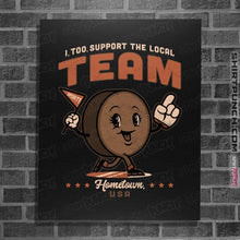 Load image into Gallery viewer, Daily_Deal_Shirts Posters / 4&quot;x6&quot; / Black Local Hockey Fan
