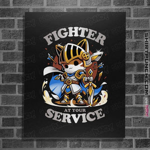 Daily_Deal_Shirts Posters / 4"x6" / Black Fighter's Call