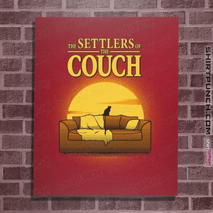 Daily_Deal_Shirts Posters / 4"x6" / Red The Settlers Of The Couch
