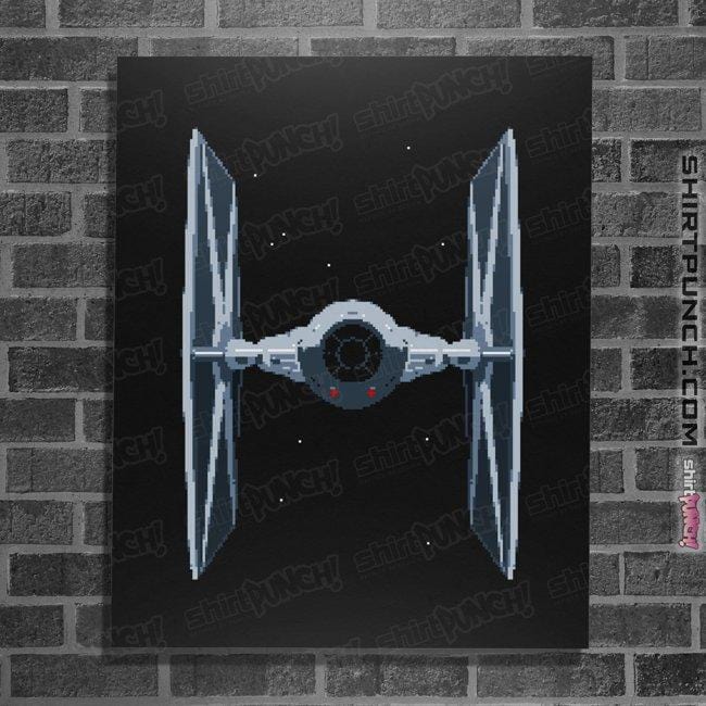 Shirts Posters / 4"x6" / Black Pixel Fighter