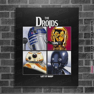 Daily_Deal_Shirts Posters / 4"x6" / Black Let It Beep