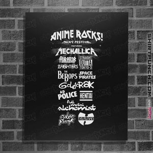 Secret_Shirts Posters / 4"x6" / Black Anime Rocks