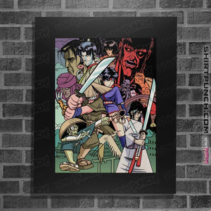 Shirts Posters / 4"x6" / Black Ninja Scroll