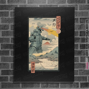 Secret_Shirts Posters / 4"x6" / Black Mecha Kaiju