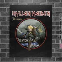 Load image into Gallery viewer, Daily_Deal_Shirts Posters / 4&quot;x6&quot; / Black Hylian Maiden
