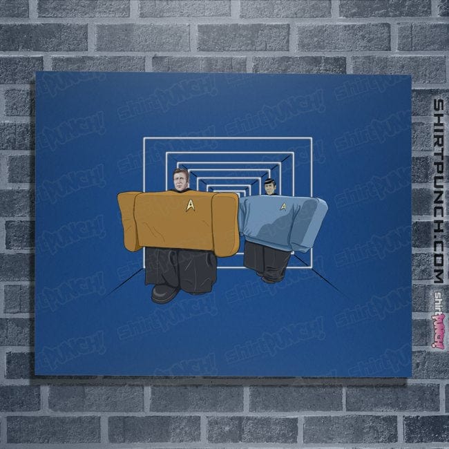 Shirts Posters / 4"x6" / Royal Blue Kirk Loves It