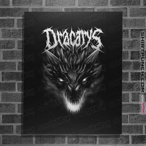 Secret_Shirts Posters / 4"x6" / Black Dracarys Metal T-Shirt