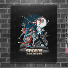 Load image into Gallery viewer, Shirts Posters / 4&quot;x6&quot; / Black Spiders Of The Multiverse
