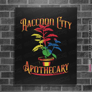 Shirts Posters / 4"x6" / Black Raccoon City Apothecary