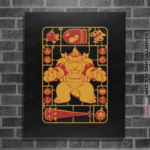 Load image into Gallery viewer, Daily_Deal_Shirts Posters / 4&quot;x6&quot; / Black Bowser Model Sprue
