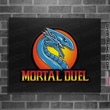 Load image into Gallery viewer, Daily_Deal_Shirts Posters / 4&quot;x6&quot; / Black Mortal Duel
