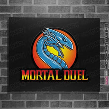 Load image into Gallery viewer, Daily_Deal_Shirts Posters / 4&quot;x6&quot; / Black Mortal Duel
