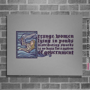 Secret_Shirts Posters / 4"x6" / Sports Grey The Lake Lady