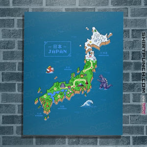 Secret_Shirts Posters / 4"x6" / Sapphire Super Japan World Map