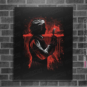 Daily_Deal_Shirts Posters / 4"x6" / Black The Demon Barber