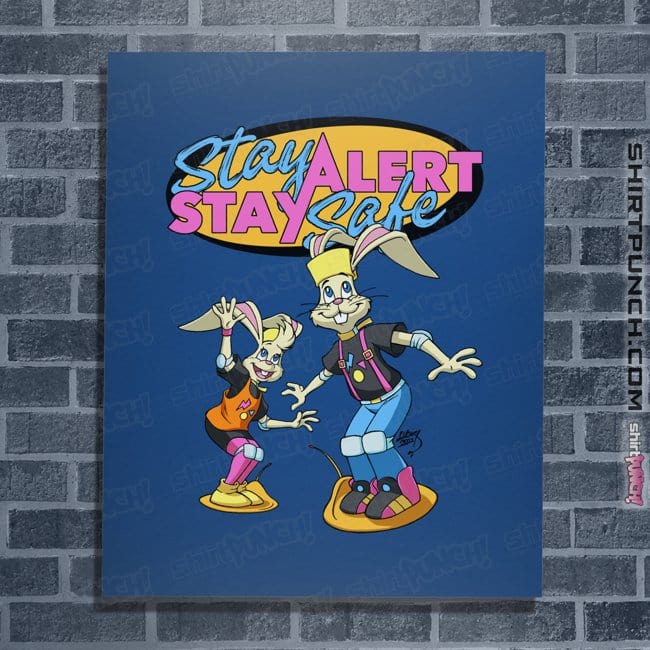 Secret_Shirts Posters / 4"x6" / Royal Blue Stay Safe