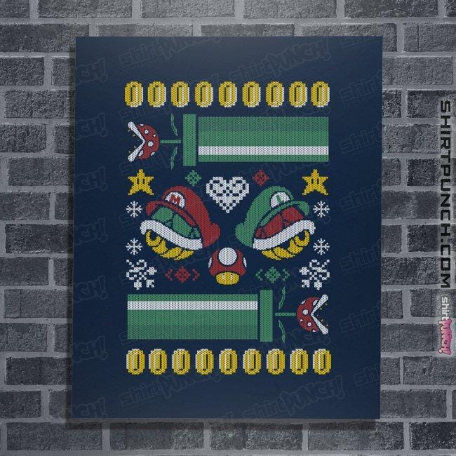 Shirts Posters / 4"x6" / Navy A Very Mushroom Christmas