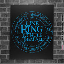 Load image into Gallery viewer, Shirts Posters / 4&quot;x6&quot; / Black The One Ring
