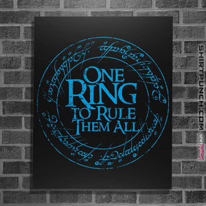 Shirts Posters / 4"x6" / Black The One Ring
