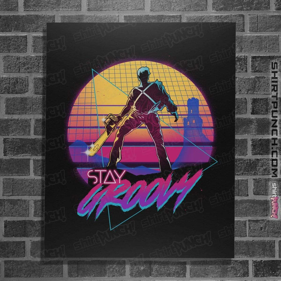 Shirts Posters / 4"x6" / Black Stay Groovy