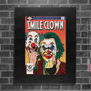 Shirts Posters / 4"x6" / Black Smile Clown
