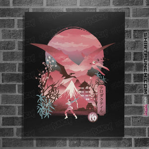 Shirts Posters / 4"x6" / Black Pink Ranger Ukiyoe