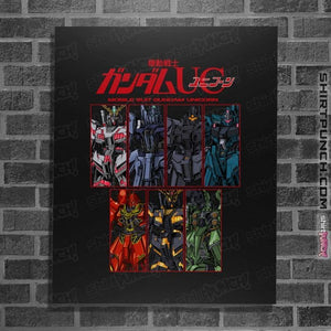 Daily_Deal_Shirts Posters / 4"x6" / Black Gundam UC