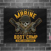 Load image into Gallery viewer, Shirts Posters / 4&quot;x6&quot; / Black Colonial Marine Boot Camp
