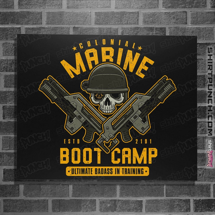 Shirts Posters / 4"x6" / Black Colonial Marine Boot Camp