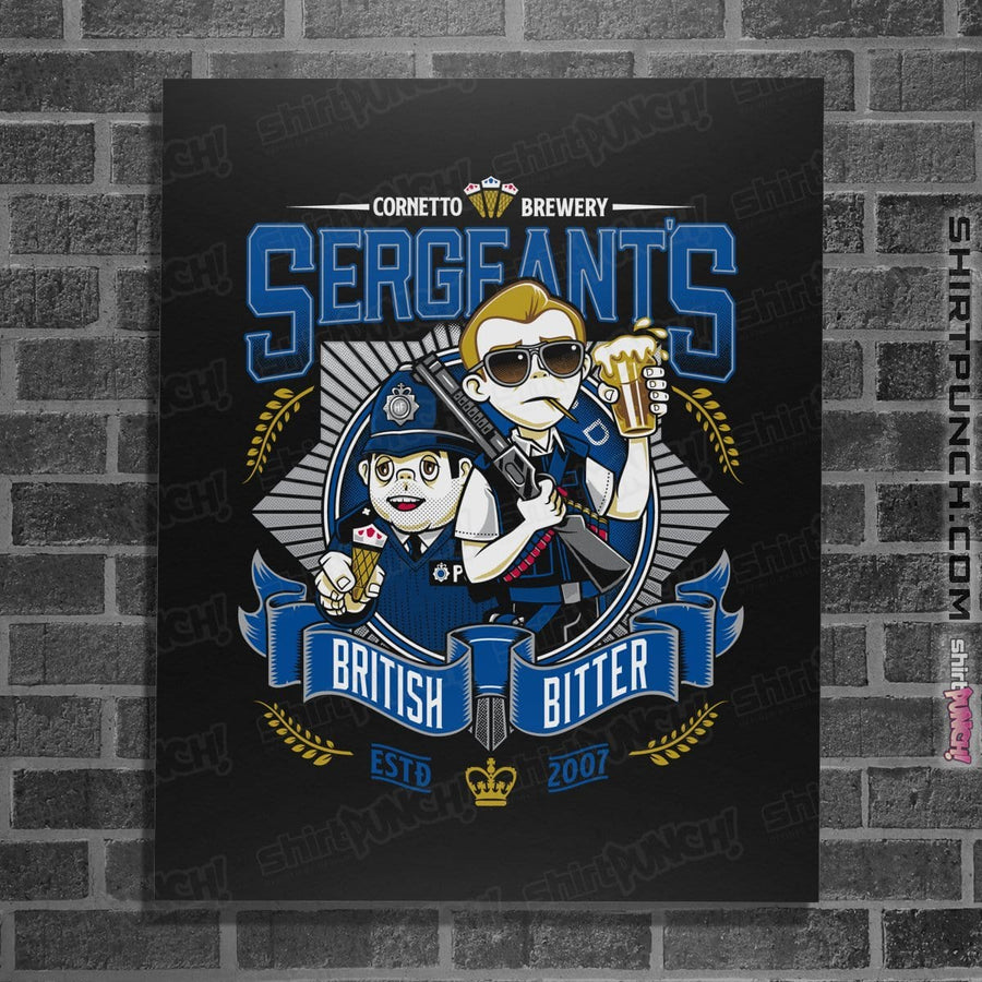 Shirts Posters / 4"x6" / Black Sergeant's British Bitter