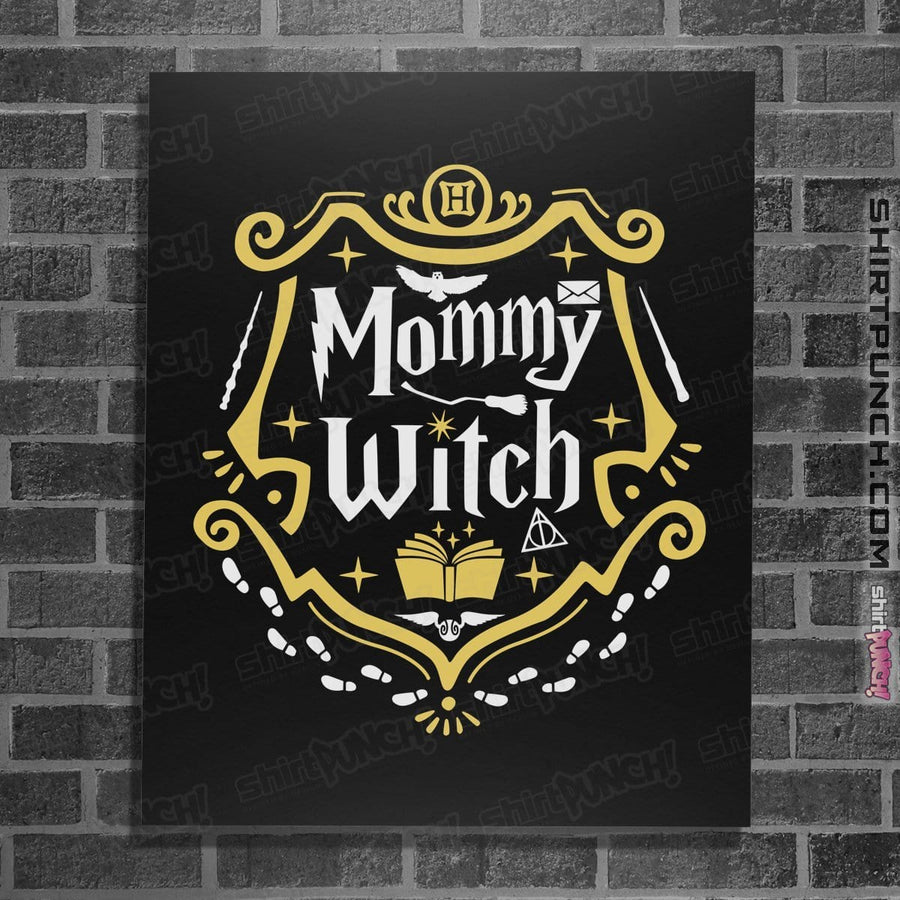 Shirts Posters / 4"x6" / Black Mommy Witch