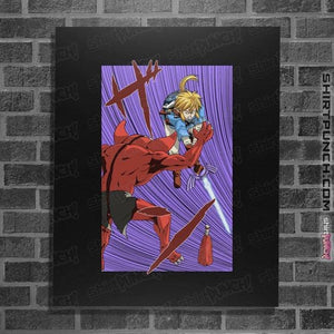 Secret_Shirts Posters / 4"x6" / Black Link Slash