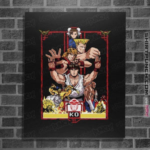 Secret_Shirts Posters / 4"x6" / Black Enter The Street Fighter