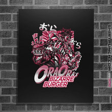 Load image into Gallery viewer, Shirts Posters / 4&quot;x6&quot; / Black Bizarre Burger
