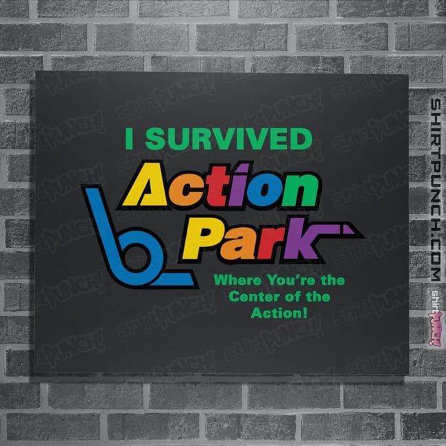 Secret_Shirts Posters / 4"x6" / Dark Heather Action Park