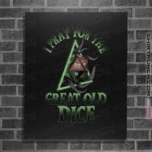 Load image into Gallery viewer, Secret_Shirts Posters / 4&quot;x6&quot; / Black The Great Old Dice
