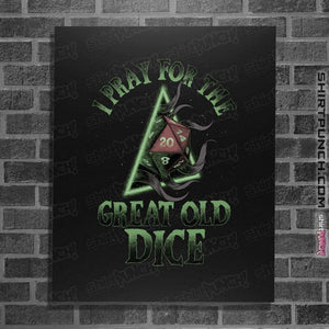 Secret_Shirts Posters / 4"x6" / Black The Great Old Dice