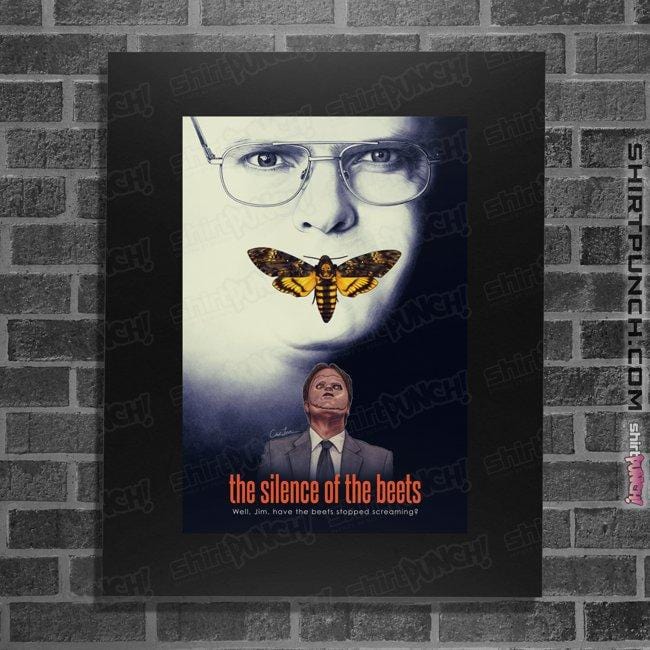 Secret_Shirts Posters / 4"x6" / Black The Silence Of The Beets