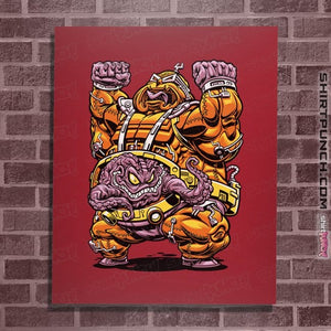 Daily_Deal_Shirts Posters / 4"x6" / Red Mechanical Madman