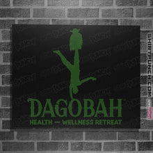 Load image into Gallery viewer, Daily_Deal_Shirts Posters / 4&quot;x6&quot; / Black Dagobah Health And Wellness Retreat
